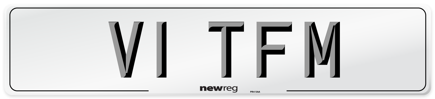 V1 TFM Number Plate from New Reg